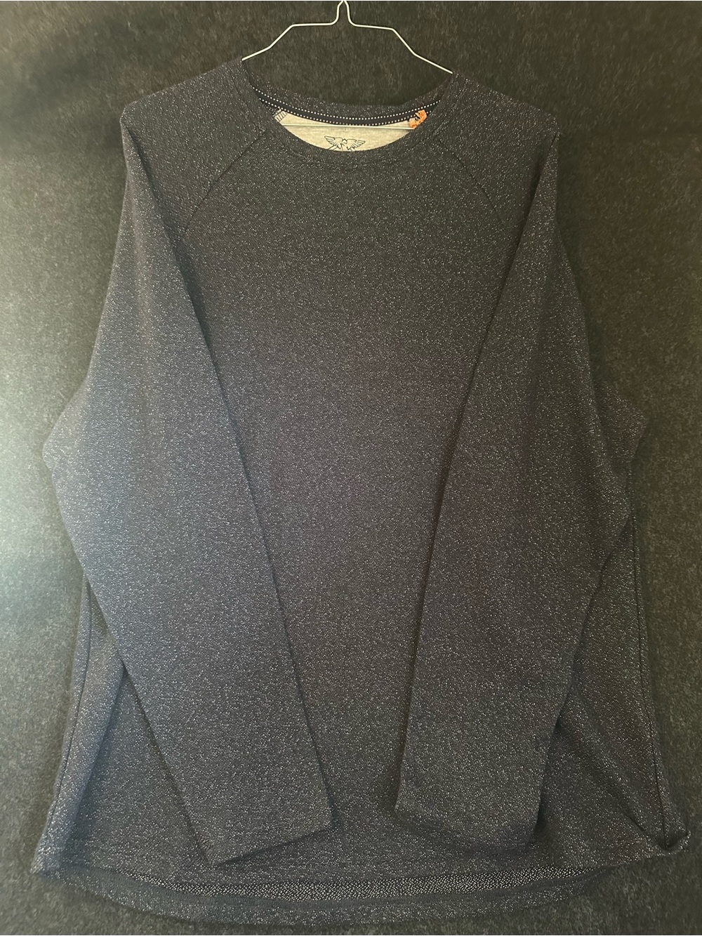 Weatherproof Men's Crewneck Long Sleeve Sweatshirt Gray Textured Pullover XXL